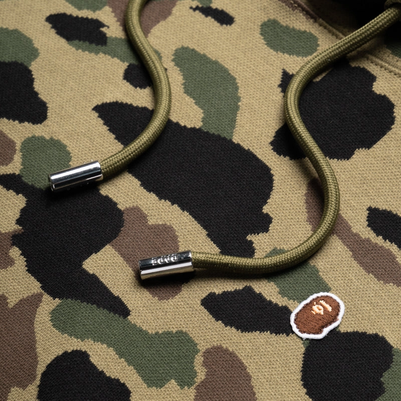 Fashion Footwear A Bathing Ape 1st Camo Jacquard One Point Relaxed Fit Hoodie - Green