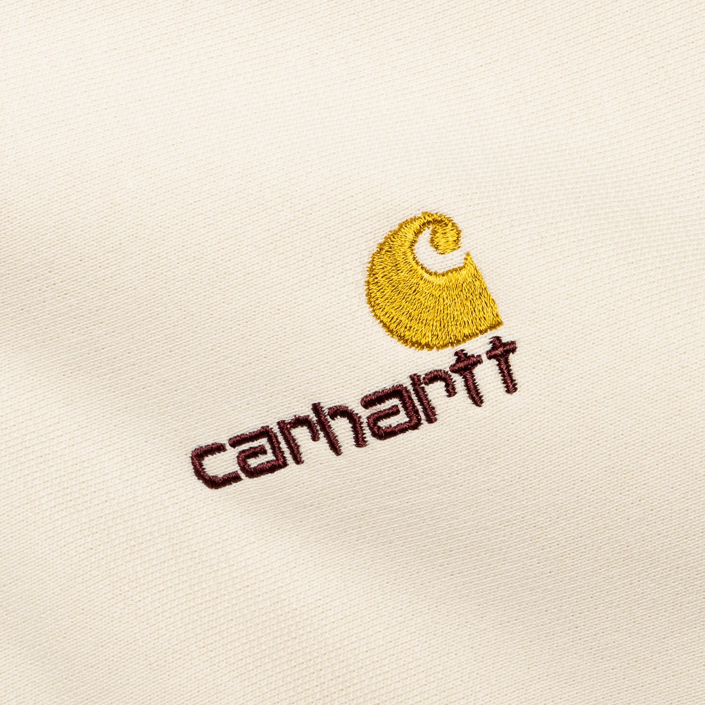 Sunset Scene Carhartt WIP American Script Pullover - Natural
