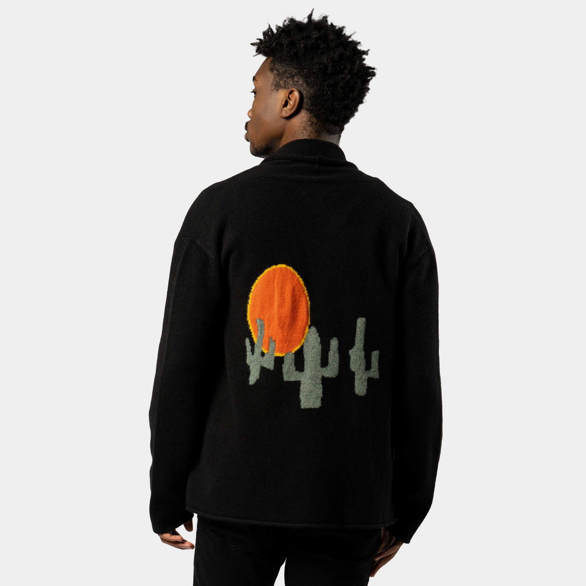 Practical Leggings Harden Cactus Cardigan - Black