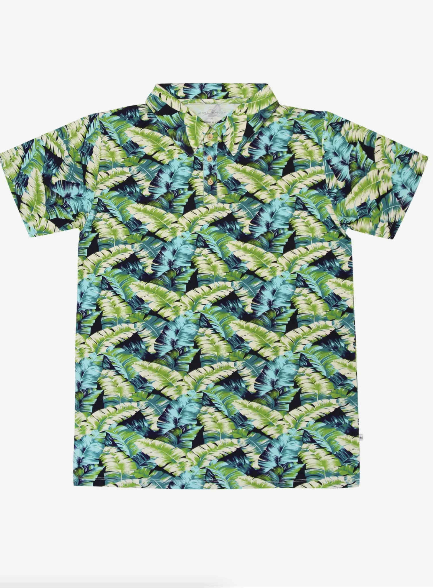 Accessory Fashion Adult Mens Collared Polo - Banana Leaves