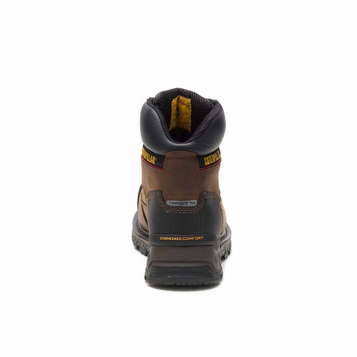 Caterpillar Excavator Xl 6" Waterproof Composite Toe Men's Work Boot (p90991) In Dark Brown Anti Oil Gear