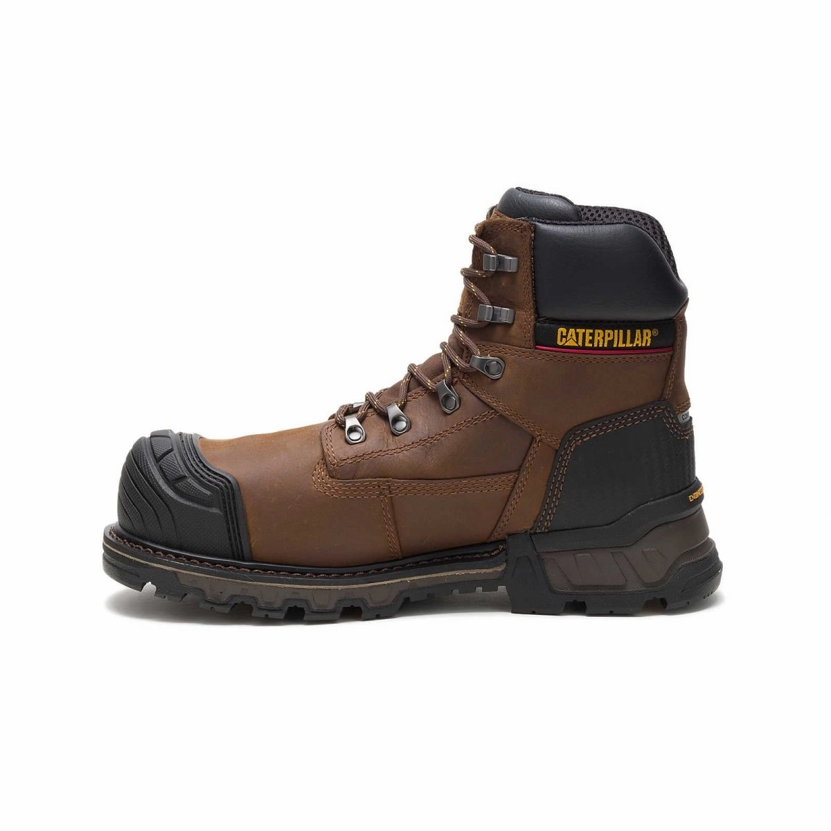 Safety Guard Gear Caterpillar Excavator Xl 6" Waterproof Composite Toe Men's Work Boot (p90991) In Dark Brown