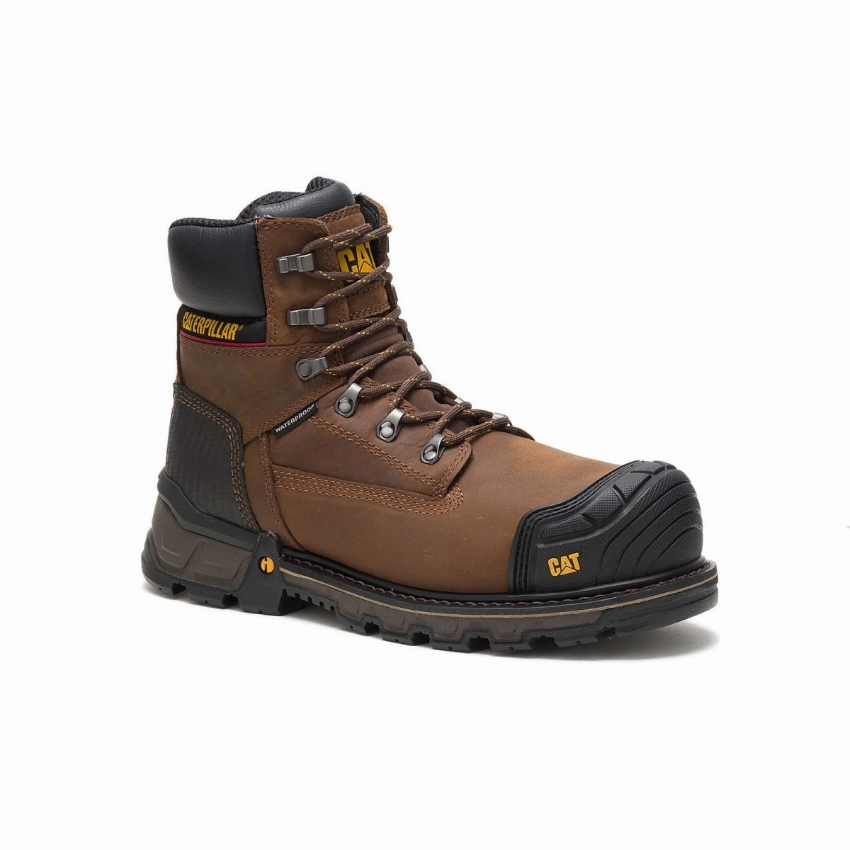 Caterpillar Excavator Xl 6" Waterproof Composite Toe Men's Work Boot (p90991) In Dark Brown Protective Industrial Shoes
