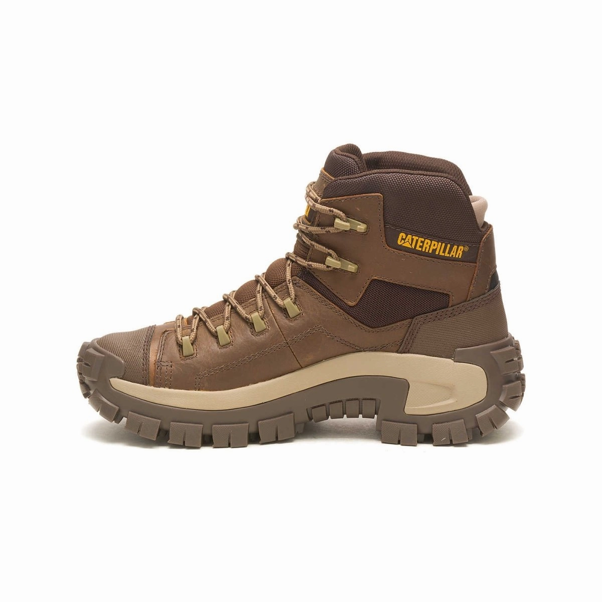 Caterpillar Invader Hiker Waterproof Soft Toe Men's Work Boot (p51083) In Pyramid Soft Leather