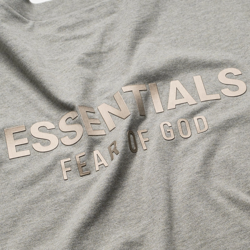 FlexibleWaistband Fear Of God Essentials Classic Fit L/S Tee - Concrete Heather