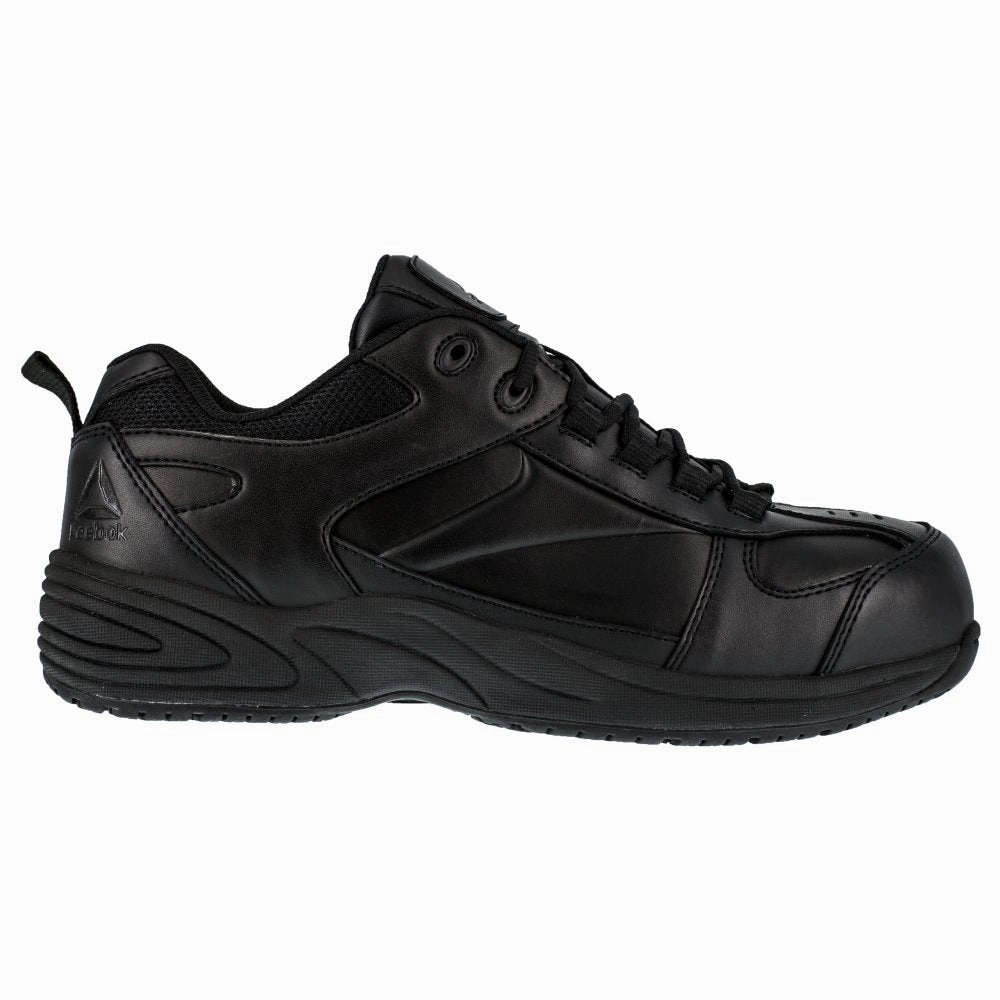 All terrain Cold Climate Shoes Reebok Women's Jorie Street Sport Jogger Work Shoe Composite Toe Rb186 In Black