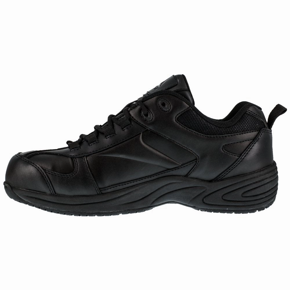 Reebok Women's Jorie Street Sport Jogger Work Shoe Composite Toe Rb186 In Black Outdoor Traction Work Comfort