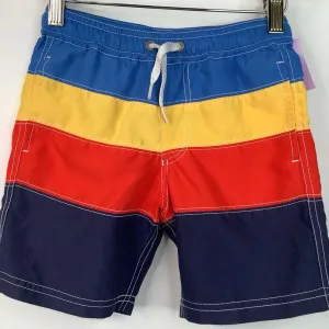 Light Packing Relaxing Day Size 4 (100): Hanna Andersson Colorful Striped Swim Trunks