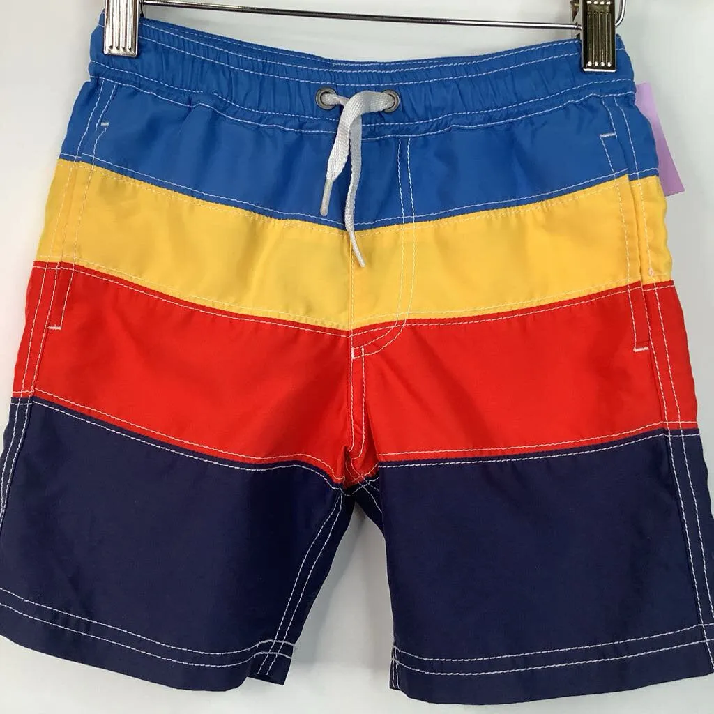 Light Packing Relaxing Day Size 4 (100): Hanna Andersson Colorful Striped Swim Trunks