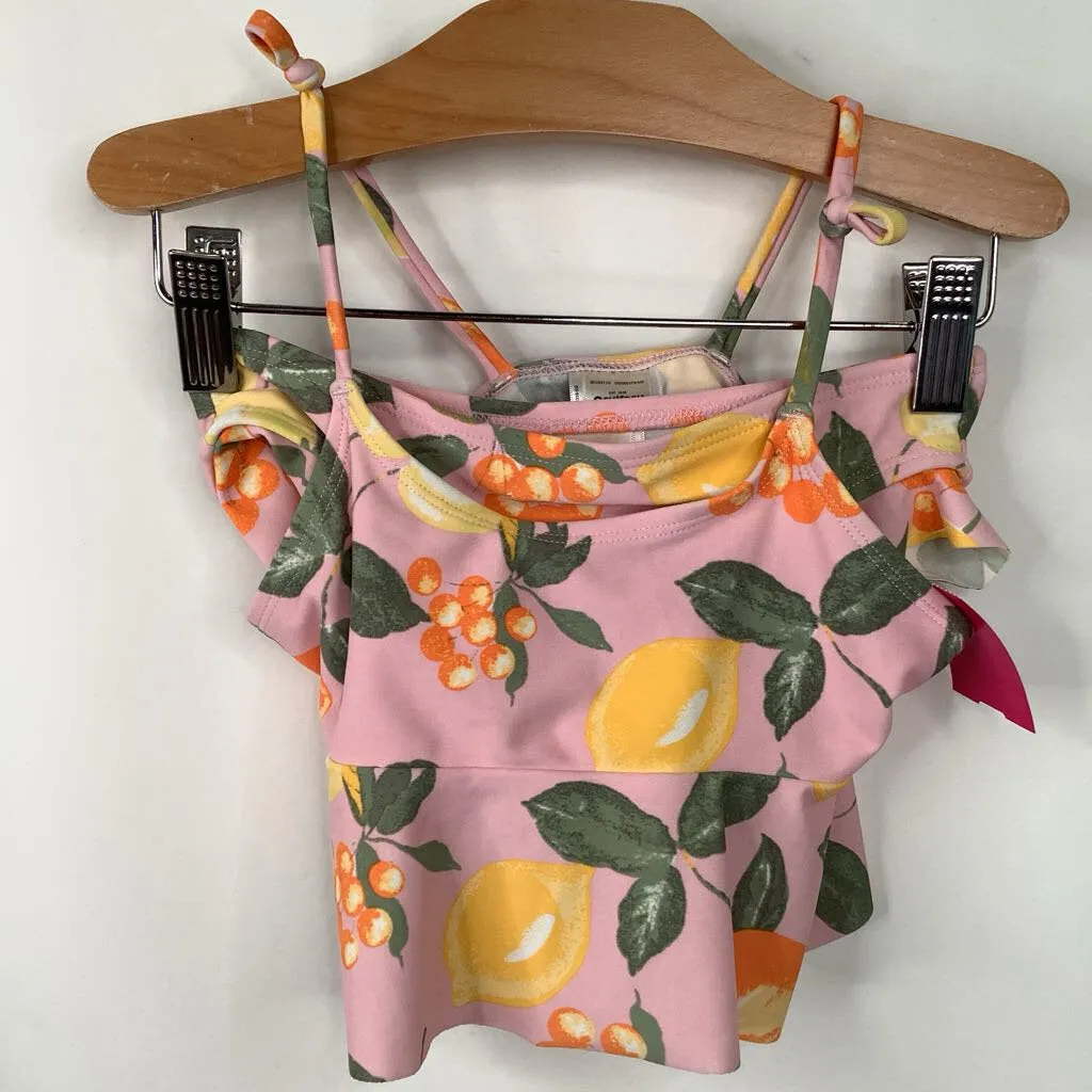Size 6: OshKosh Pink Fruit 2pc Swim Suit Exquisite Beaded kids' apparel