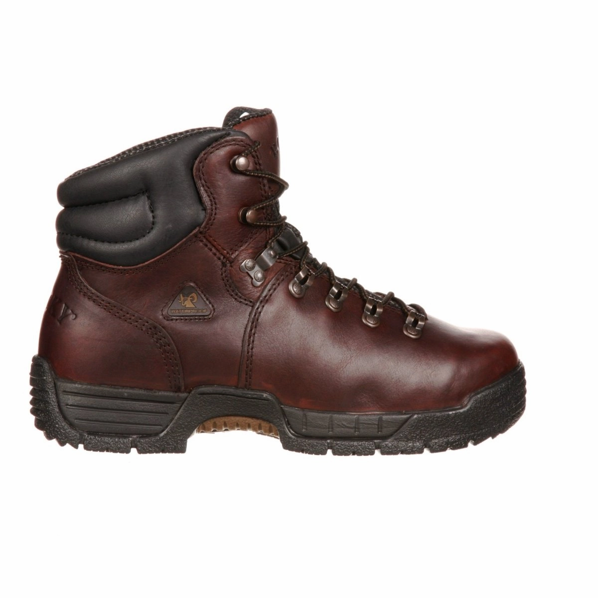 Rocky Mobilite Men's Waterproof Work Boots Fq0007114 In Brown Mud Resistant Mountain Climber Rugged Built Daily Walks