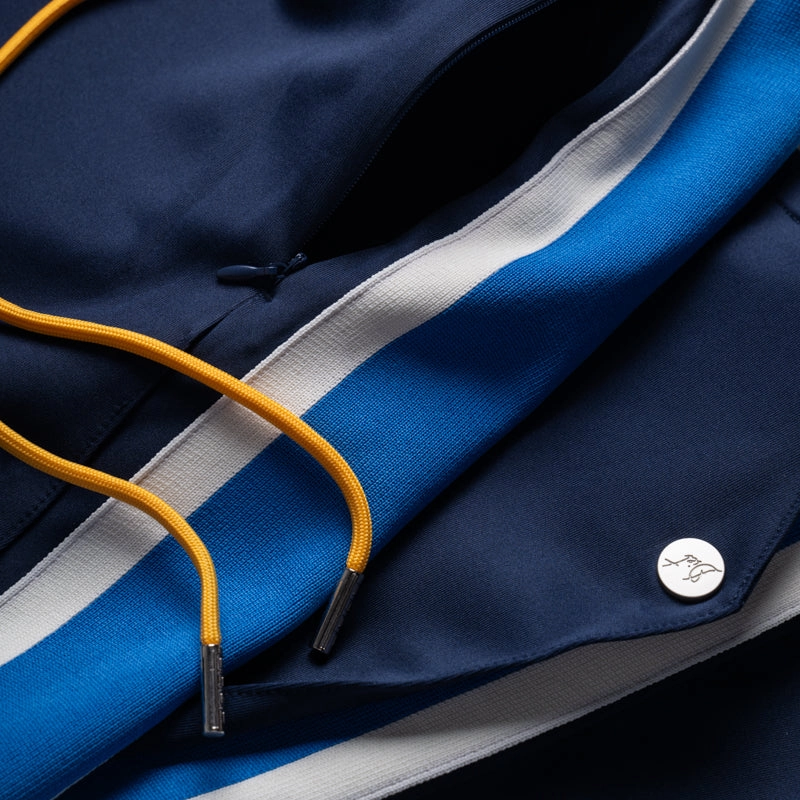 Diet Starts Monday Striped Snap Pants - Navy/Blue Muse Edge