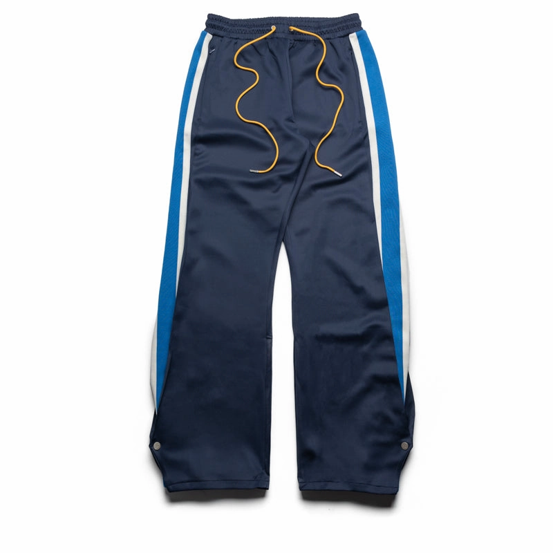 Diet Starts Monday Striped Snap Pants - Navy/Blue Model Edge