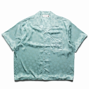 Cozy Pajamas Honor The Gift Polka Dot Camp Shirt - Green