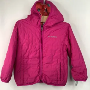 Travel Commuter Layer Size 4: Columbia Pink Fleece Lined Reversible Coat