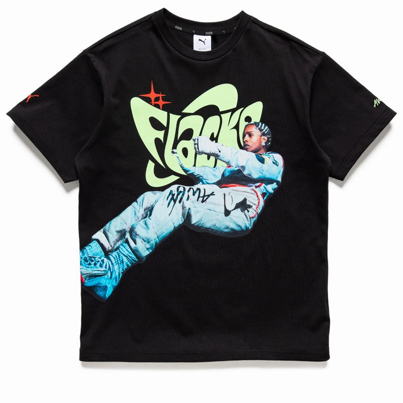 DoubleStitched Seams A$AP Rocky x Puma Flacko Drive Tee - Black