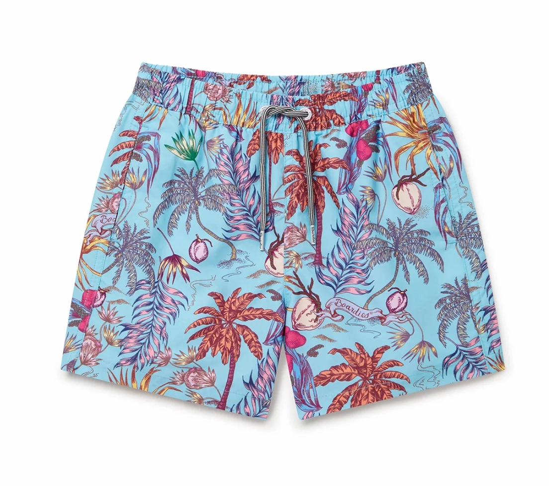 Palms II Kids Swim Shorts Cozy Pajama Set