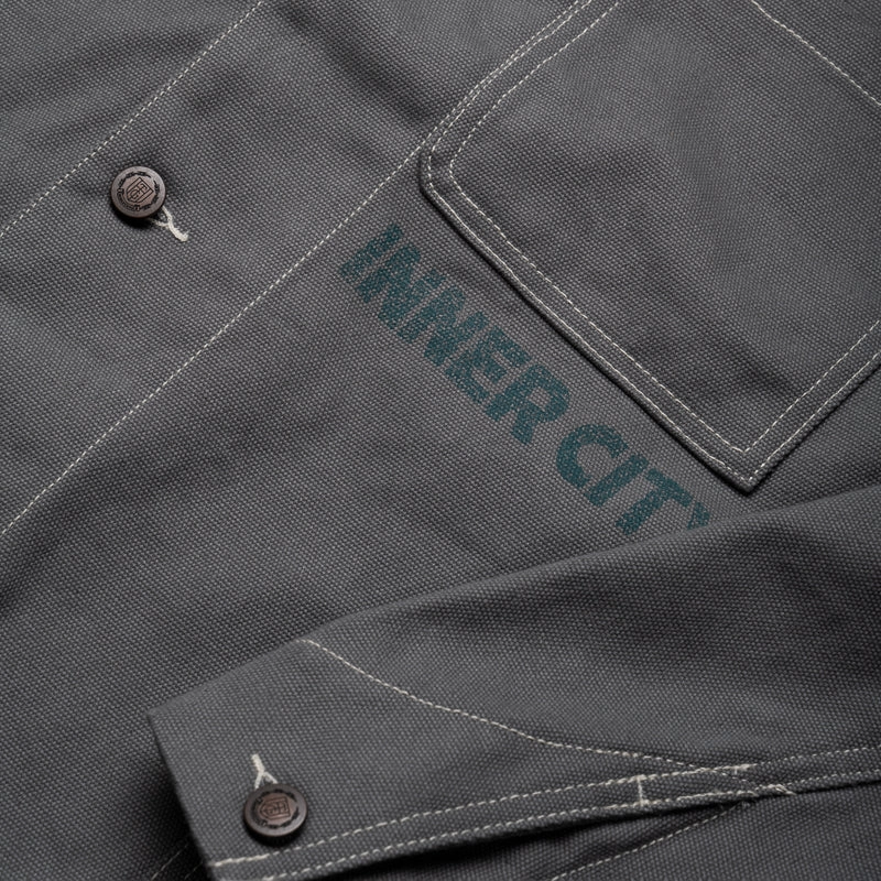 Honor The Gift After Hours Chore Jacket - Stone Vintage Style Essential Tee