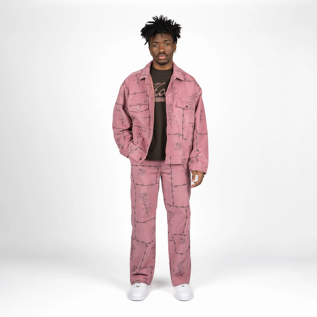 Honor The Gift Crease Pant - Mauve Jewel tone Art Mood