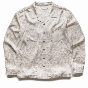 Daily Fit Quiet Core Honor The Gift LS Printed Woven L/S Shirt - Bone