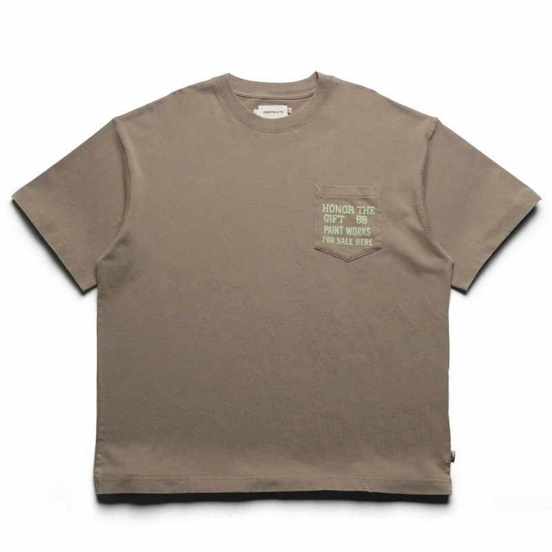 Honor The Gift Paint Works Tee - Taupe Relaxing Design Breezy Fit