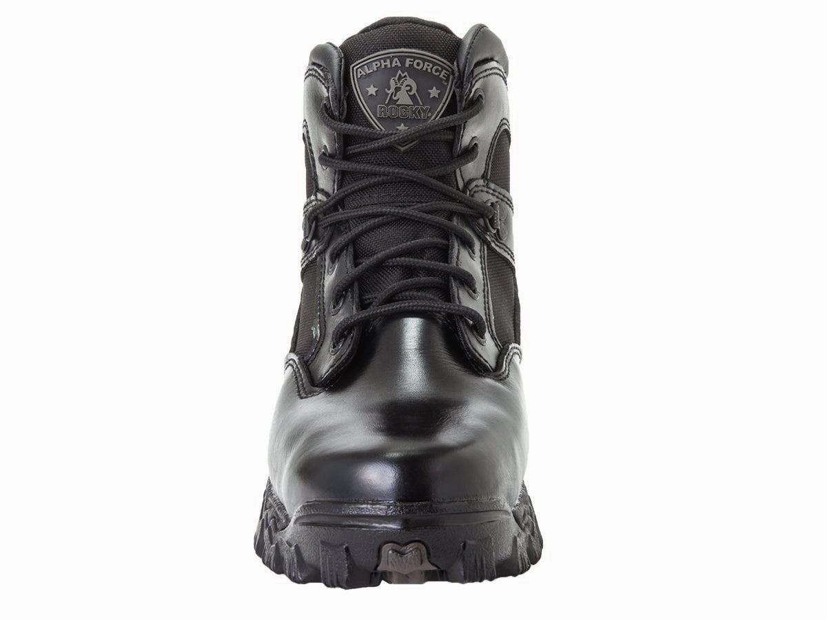 Neutral Tones Moisture   Wicking Rocky Alpha Force Men's Composite Toe Waterproof Boots Fq0006167 In Black