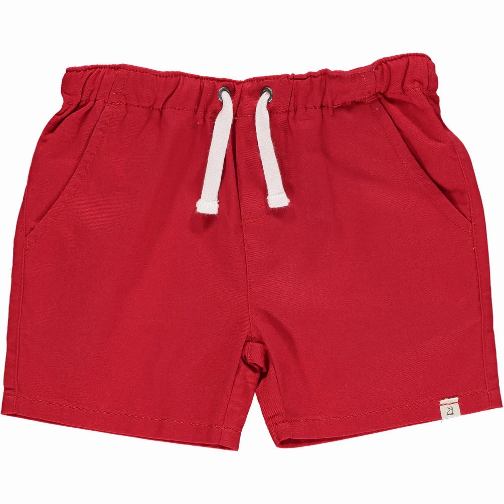 Screen Core Hugo Twill Shorts- Red
