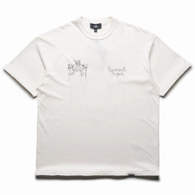 spring fresh Represent Hand Drawn Thoroughbred Dogs Tee - Washed Ecru