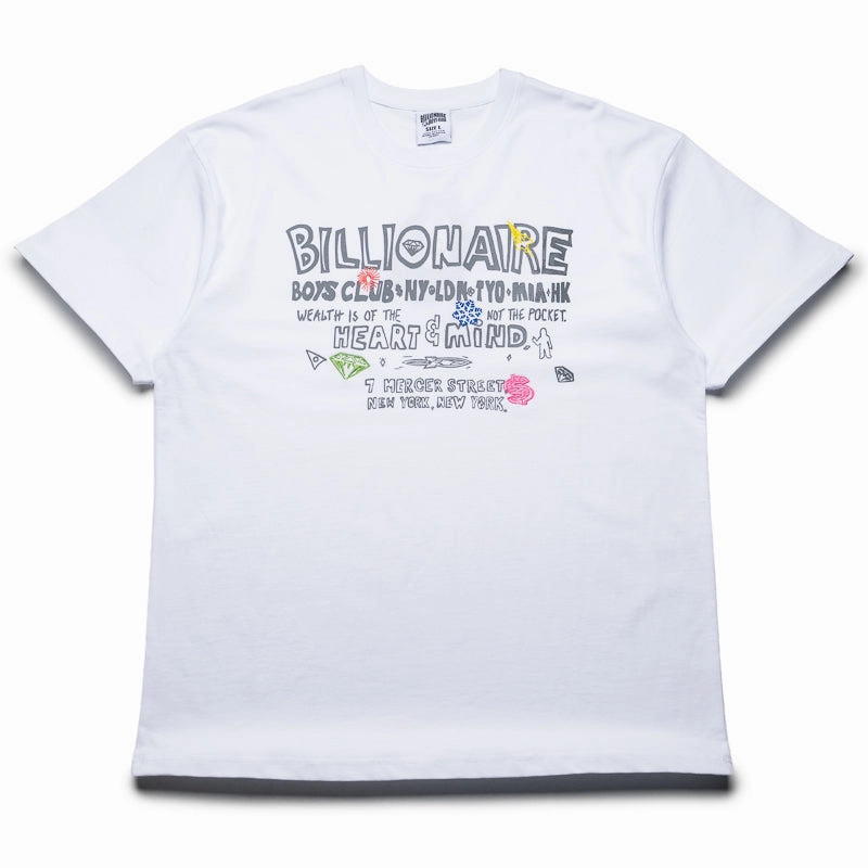 Billionaire Boys Club Satellites Knit Tee - White Summer Skirt