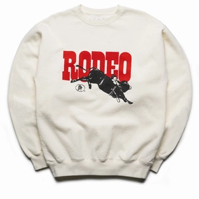 One Of These Days Go Rodeo Crewneck - Bone Comfortable Sweater CompressionEnhanced