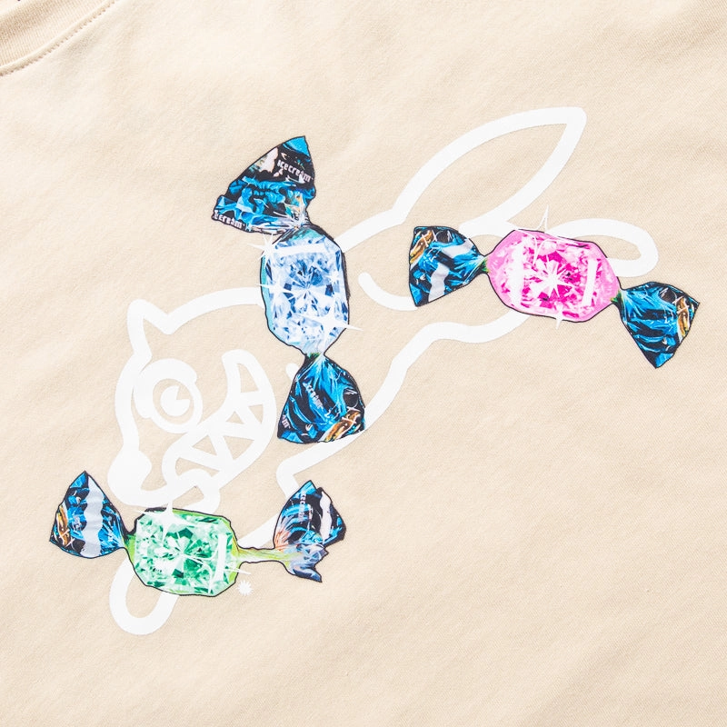 Ice Cream Candy Tee - Fog DoubleLayered Colorfast Technology