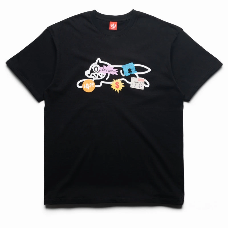 Cozy Jacket Ice Cream Cashier Tee - Black