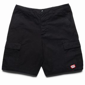 NoRubEdging FlexibleNeckline Ice Cream Destro Cargo Shorts - Black