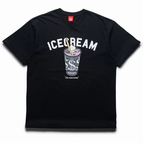 Ice Cream Shake Tee - Black LayeredPaneling