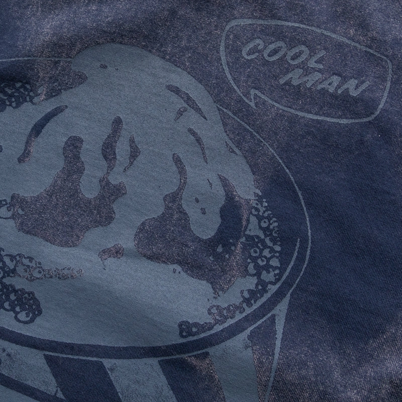 Ice Cream Wrestle Knit Tee - Navy Blazer Energy Flow Versatile Dress