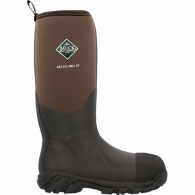 Muck Men's Arctic Pro Steel Toe Insulated Boot ACPSTL In Brown Protective Finish Outdoor Trek