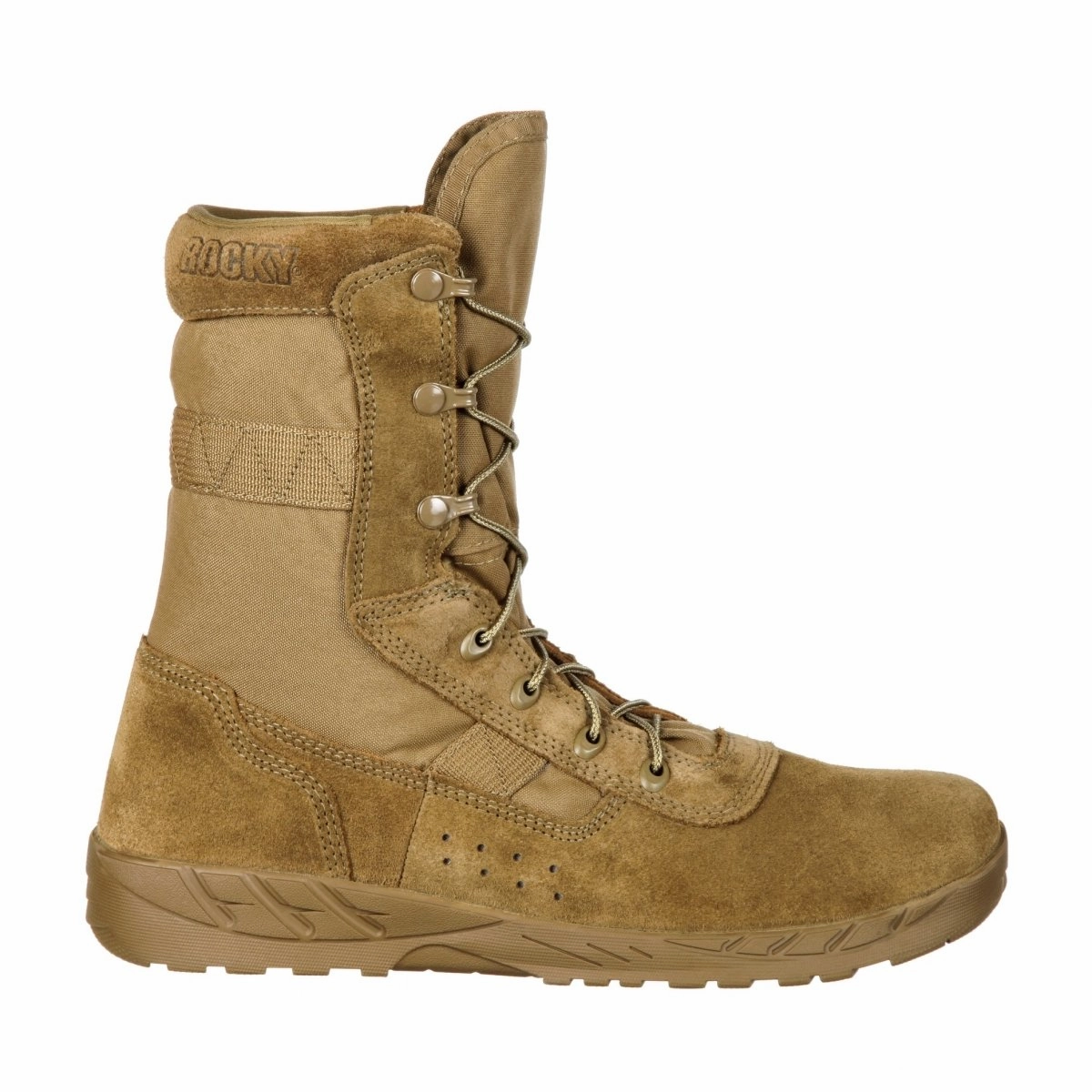 Elastic Cuff Tear-resistant Rocky  C7 Lightweight Commercial Military Boot Rkc065 In Brown