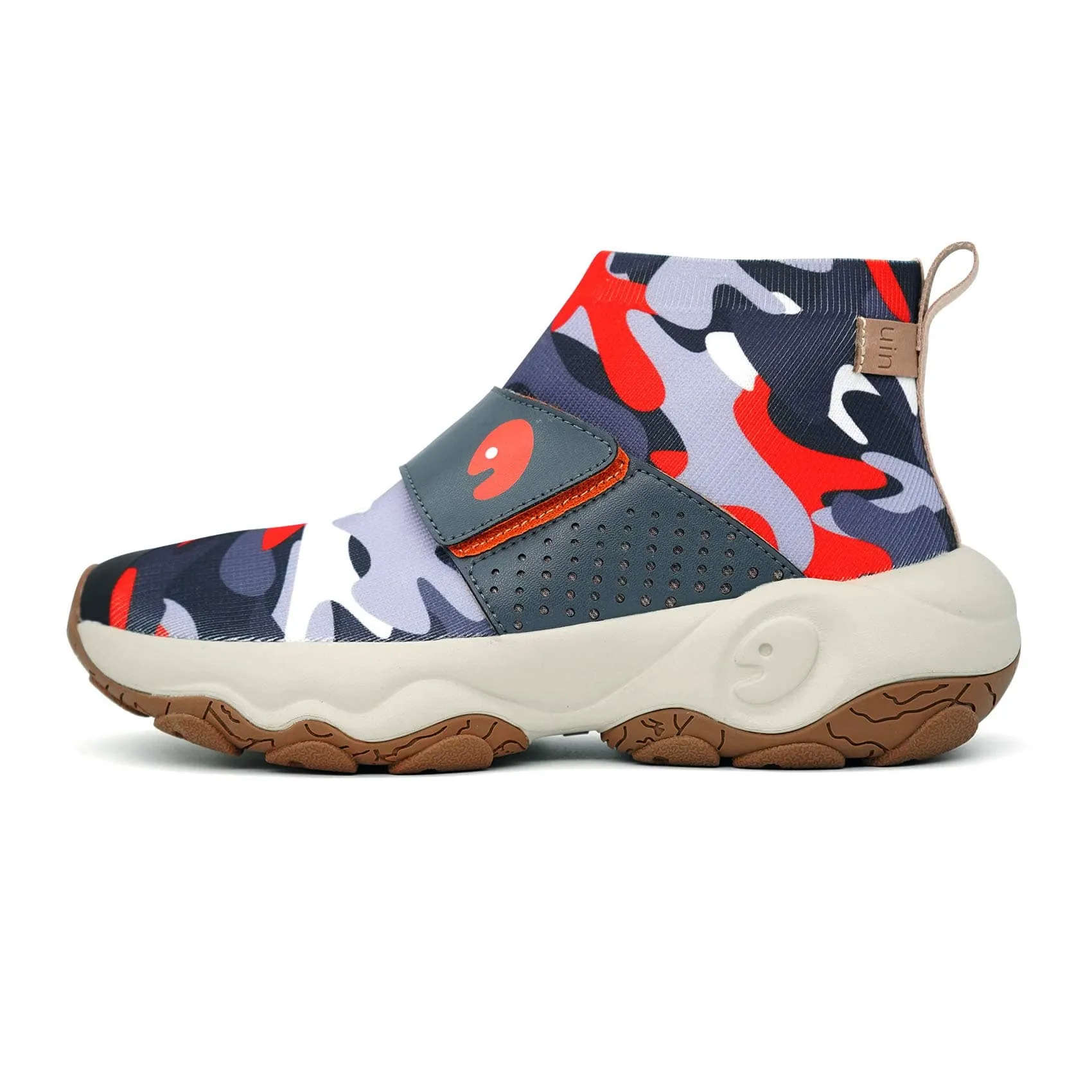 Shock Absorbing Mountain Hike Hard Terrain Crack-Red & Grey Cazorla II Women