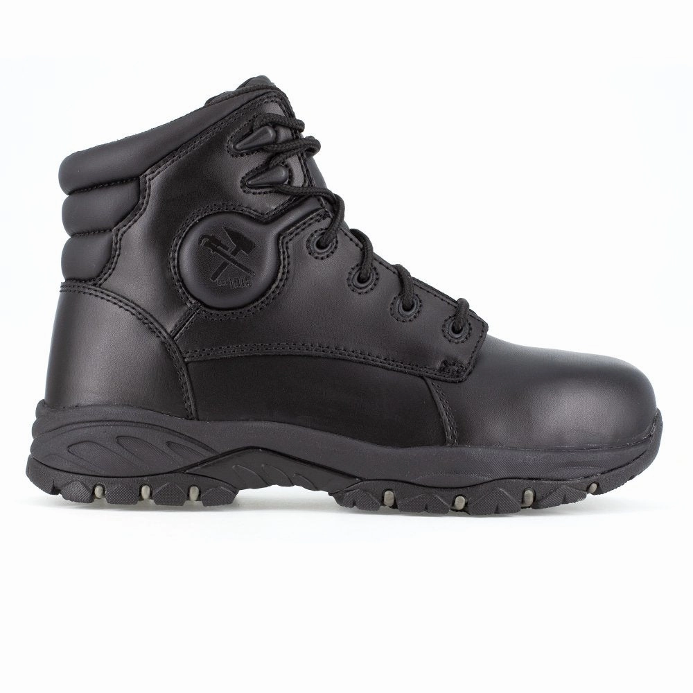 Iron Age 6" Men's Work Boot Steel Toe Ground Finish Ia5150 In Black Industrial Performance