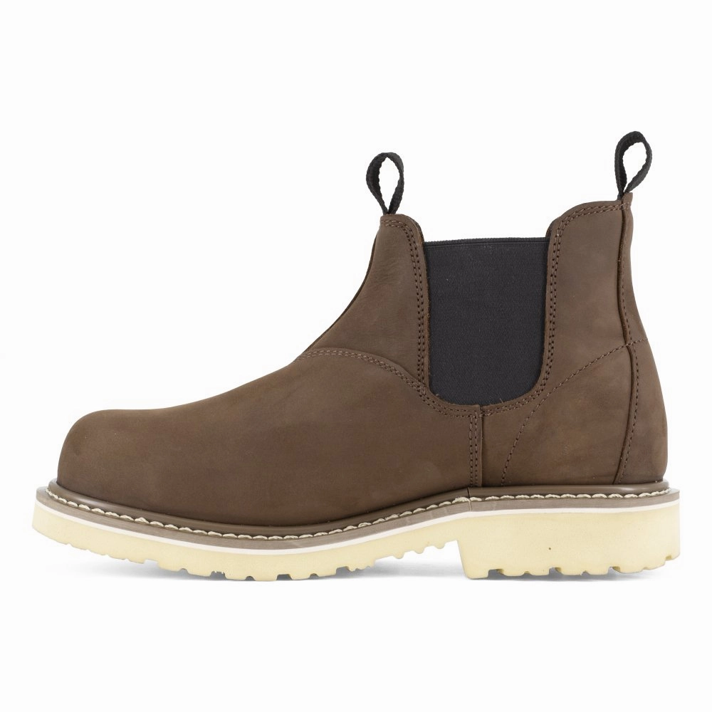 Iron Age Men's Work Boot Twin-gore Composite Toe Isolidifier A5070 In Brown Resistant Sole High-Performance Fit