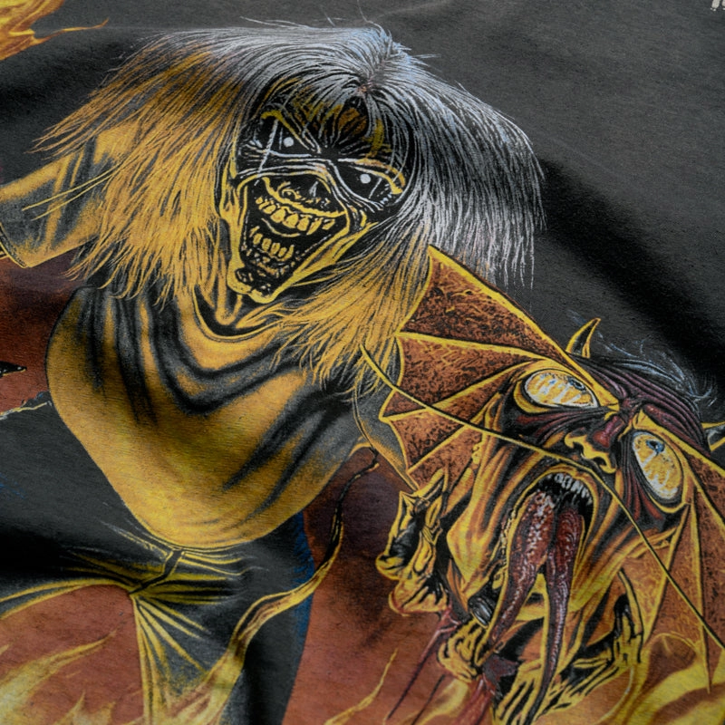 ThermalRegulation Iron Maiden x Represent Number Of Beast Tee - Sunfade Grey