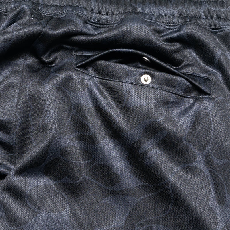 Stylish Look Clear Glow A Bathing Ape Solid Camo One Point Sweatpants - Black