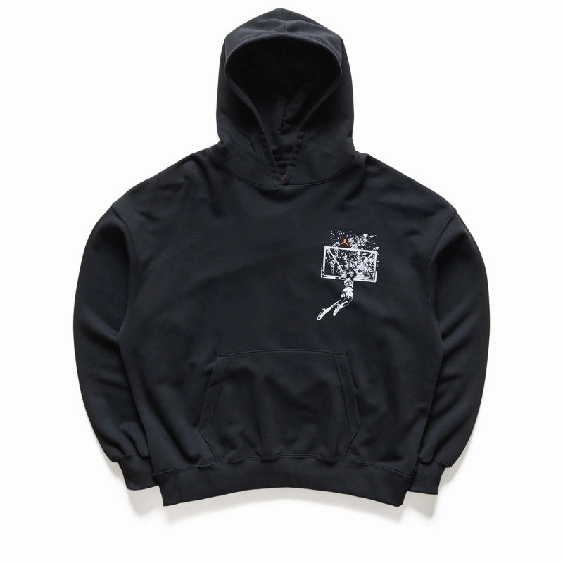 Washable fabric Jordan Oversized Pullover Hoodie - Black/Starfish