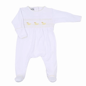 Roomy Design NonChafingEdges Just Ducky Classics Smocked Footie