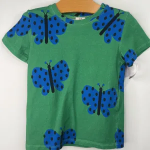 Latest Size 4-5: Don't Grow Up Green/Blue Butterfly T-Shirt