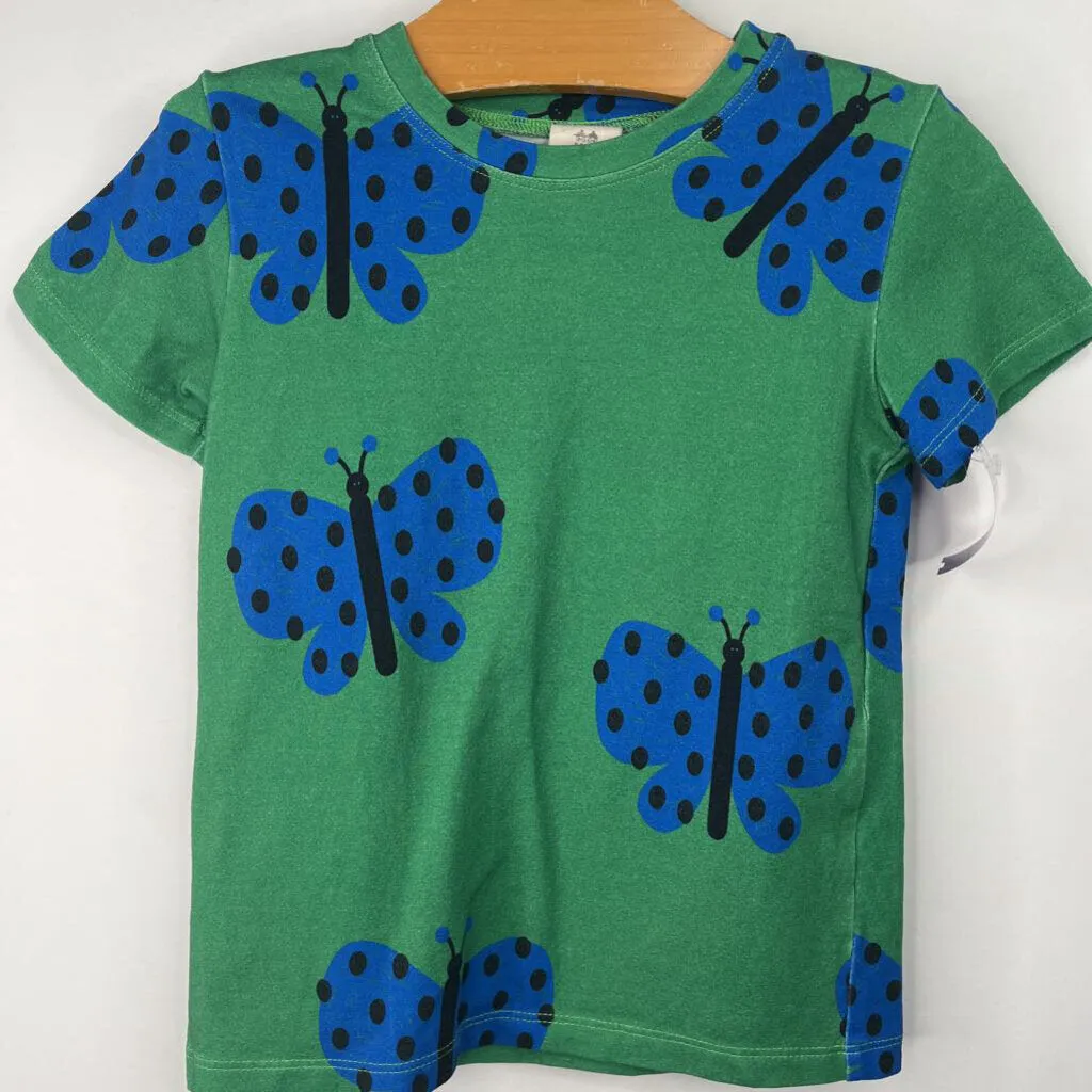 Size 4-5: Don't Grow Up Green/Blue Butterfly T-Shirt Denim items for children