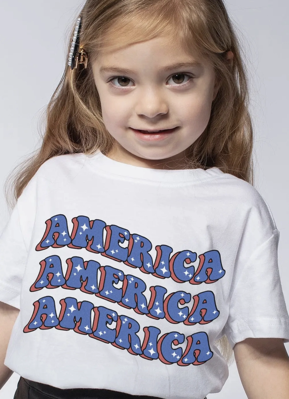 Kids America Graphic Tee Winter Style
