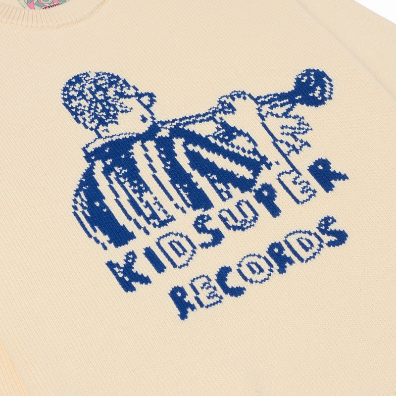 Inner Glow KidSuper Records Knit Sweater - Cream