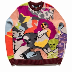 CoolingChannelFabric KidSuper Two Step Hand Embroidered Sweater - Multi