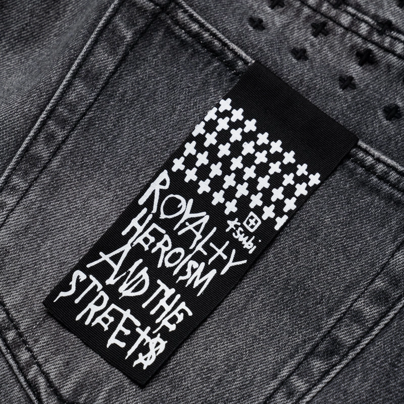 Ksubi Anti K Worn Denim Pant - Grey Sophisticated Style